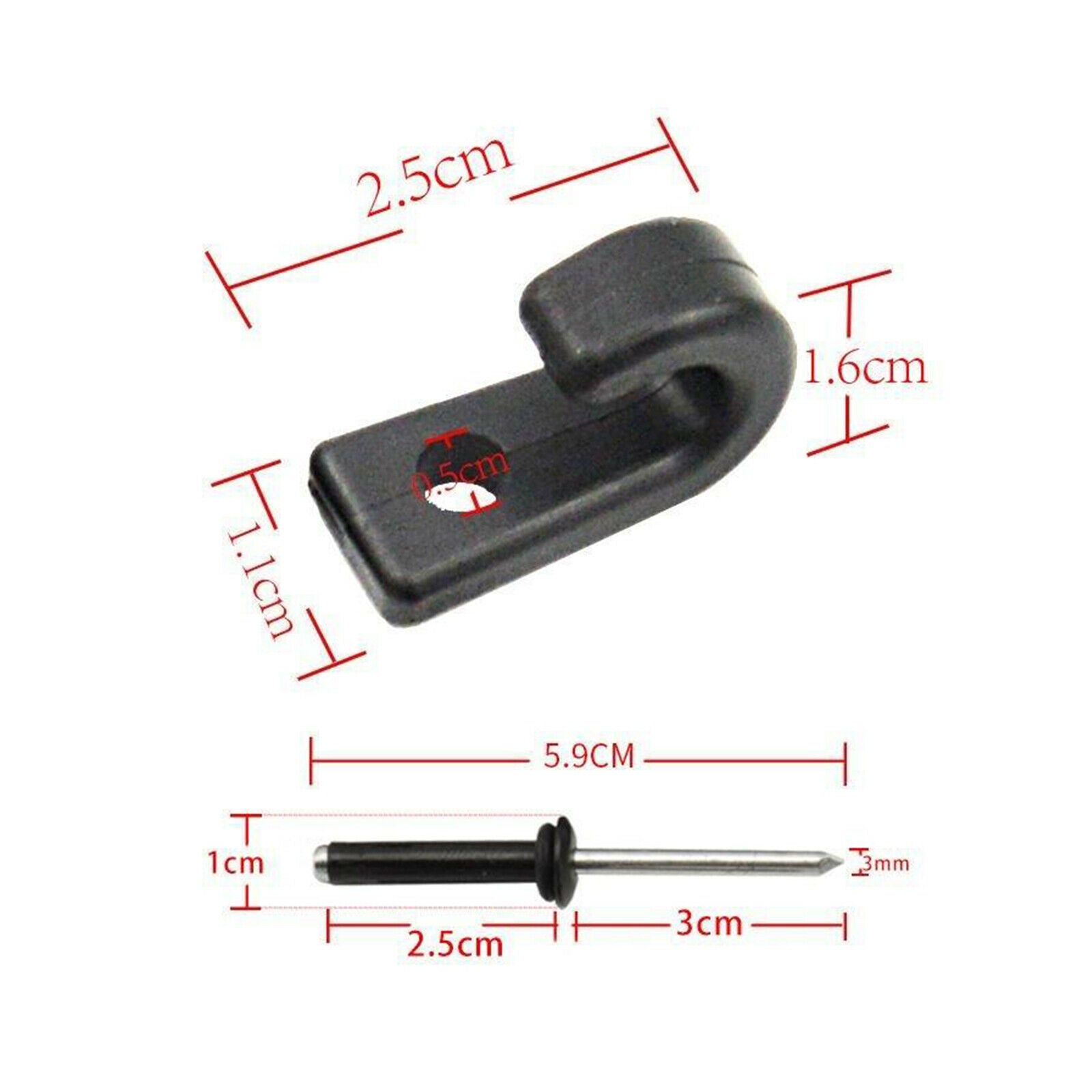 12pcs Hooks and 12pcs Rivets Adjustable Heavy Duty Kayak Canoe Car Roof Rack