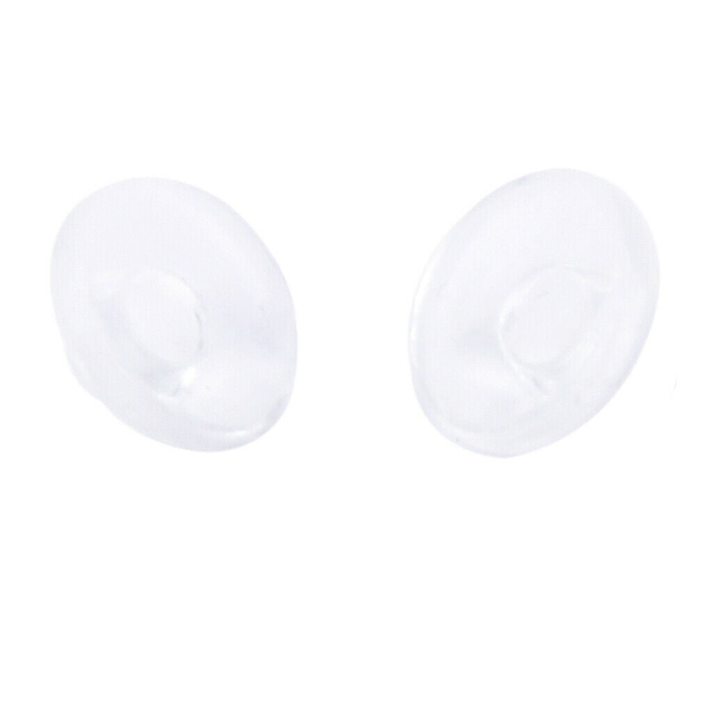 25 Pairs Round Silicone Push In Nose Pads Nonslip for Eyeglass Glasses Eyewear