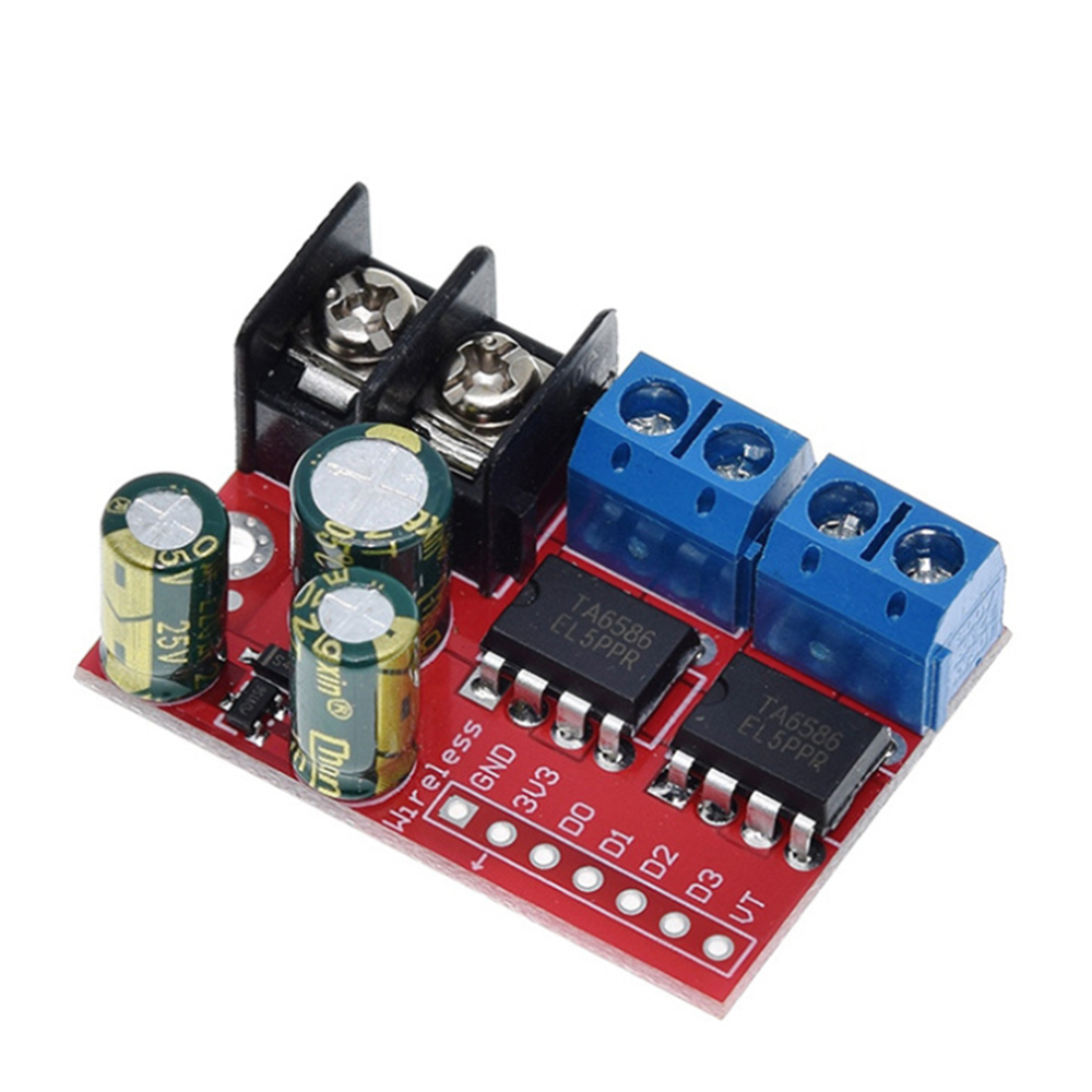 1pcs 5A Dual-channel DC Motor Drive Module Can Be Remotely Controlled
