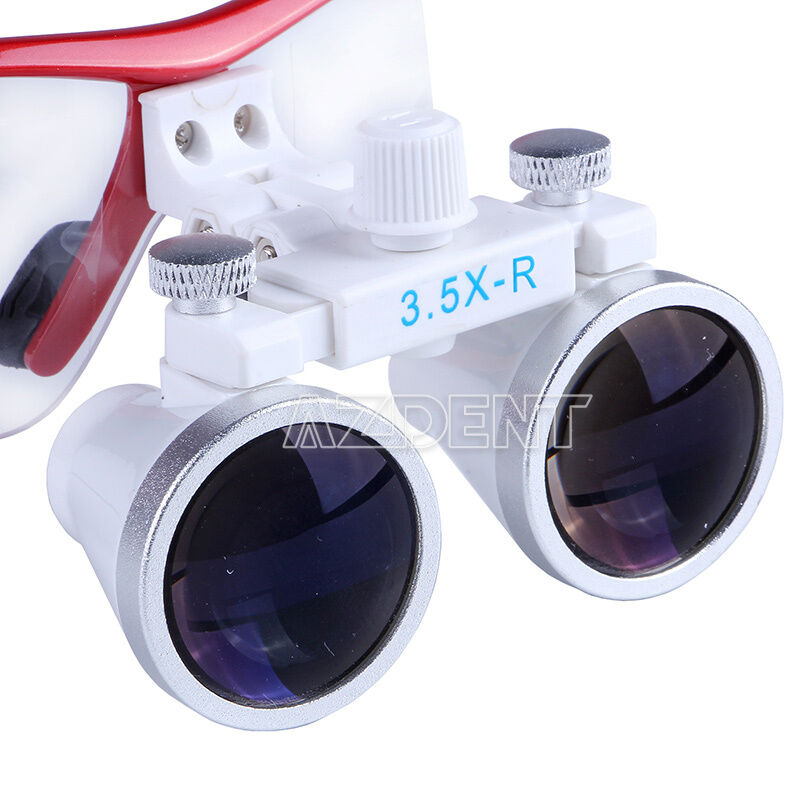 3.5X-R Dental Surgical Medical Binocular Loupes Magnifier Red