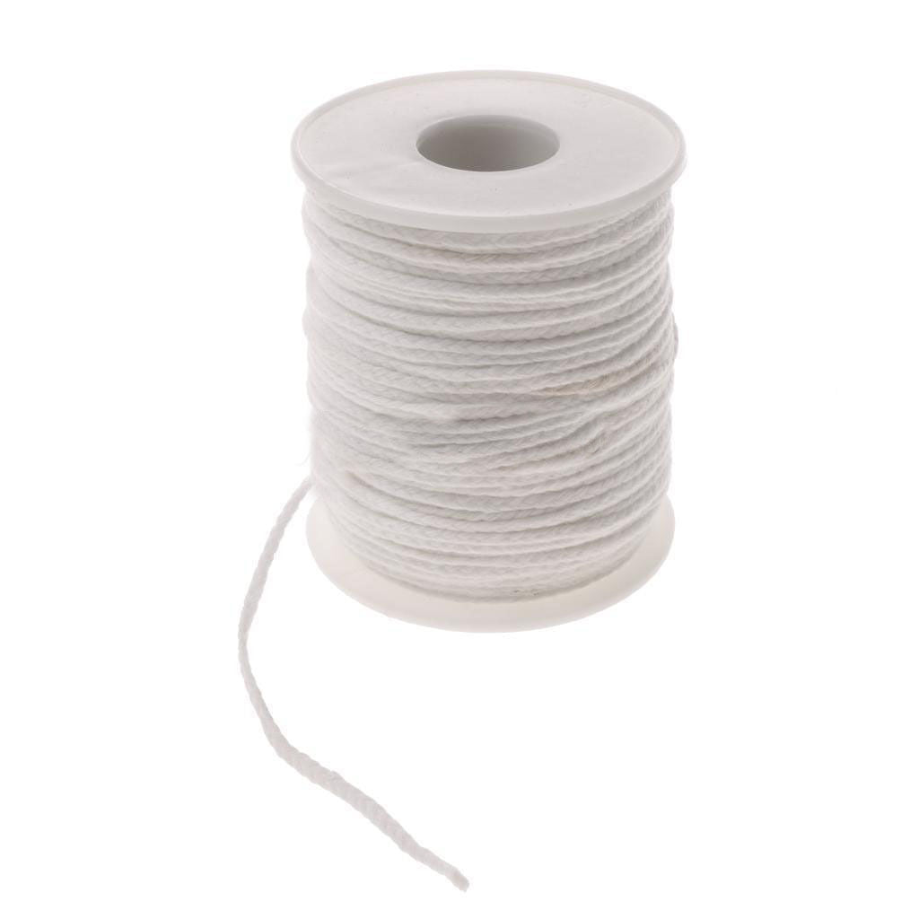 60M Durable Cotton Wicks Cores DIY Making Supply Square Braid Candle Wick 1Roll