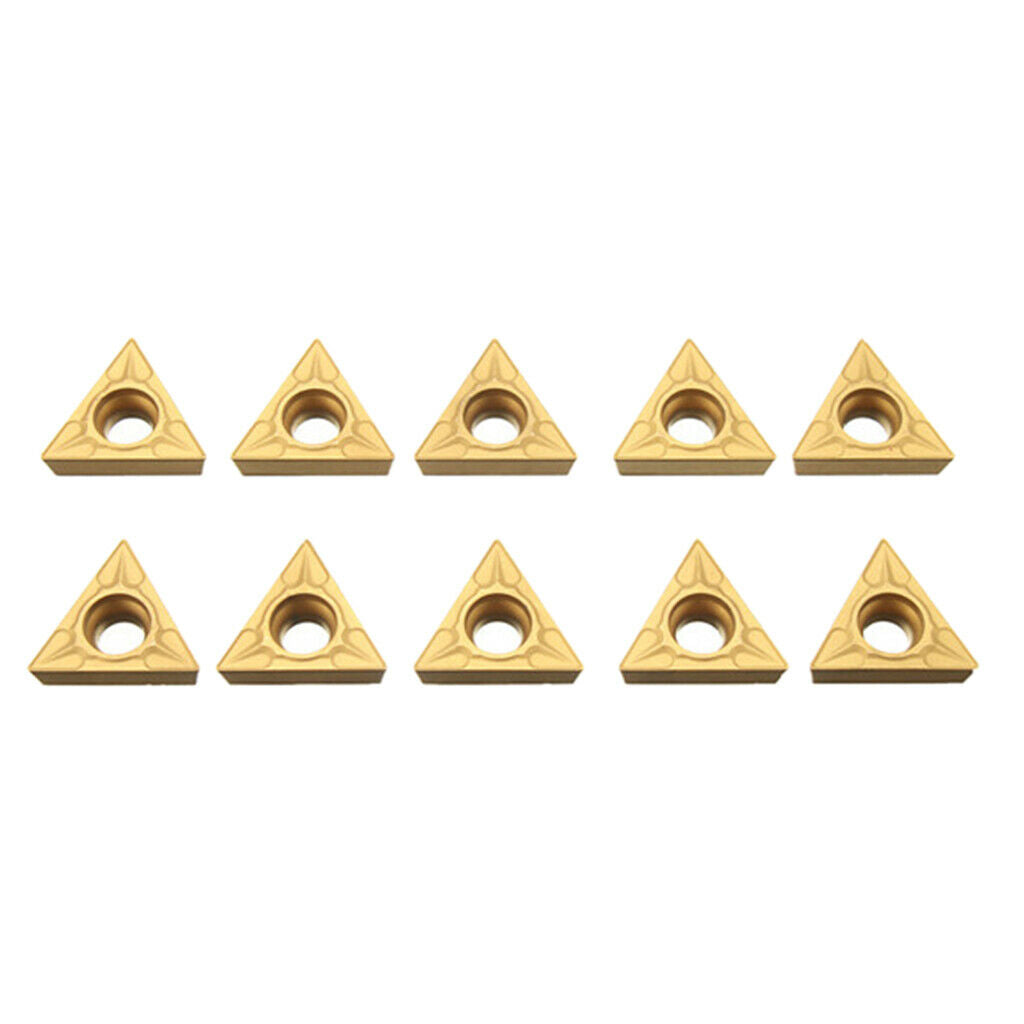 Set of 10 TCMT 16T304 Lathe Inserts for Steel Processing Milling Bar Accs