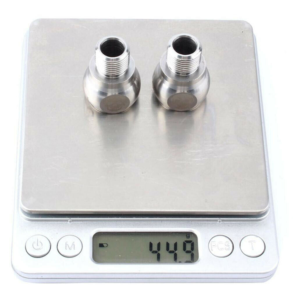 1 Pair Bike Pedal Extenders 9/16" Bicycle Pedal Extension Screws Thread 20mm