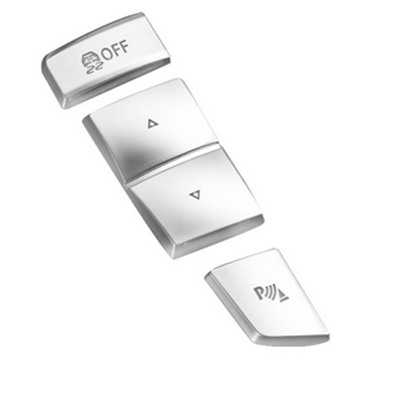 Chrome Gear Shift Parking Side Button P Sport Comfort Cover Trim For BMW F25 F26