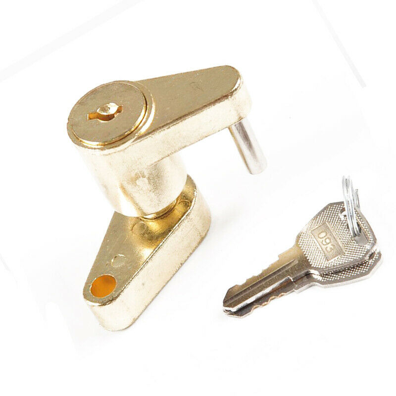 Boat Trailer Coupler Receiver Tow Hitch Lock Brass 1/4 x 3/4 Pin Latch w/ 2 KEYS