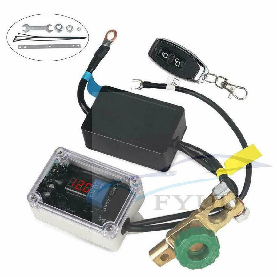 12v Car Battery Disconnect Cut Off Isolator Master Switches Voltmeter Display