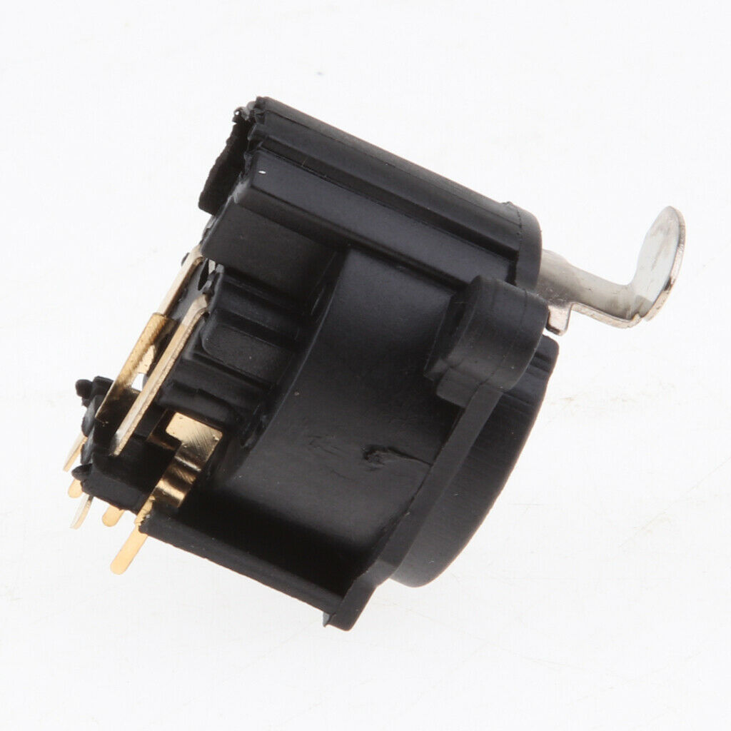 Curved 5 pin Female XLR Chassis Mounted Socket panel for DMX Mic