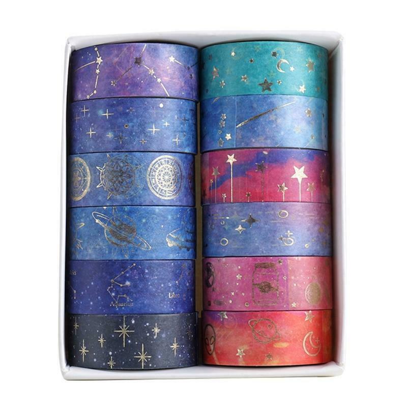 12 Rolls/Set Cute Cartoon Washi Tapes Creative Washi Tapes Cards Making Supplies