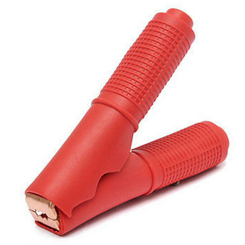 2x Red Black Crocodile Alligator Clips Car  Battery Test Lead Probe 100A 90mDEAU