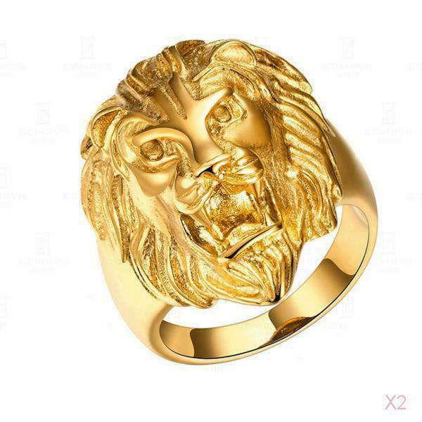 Jewelry Punk Rock Men's Stainless Steel Rings Animal Style US 10