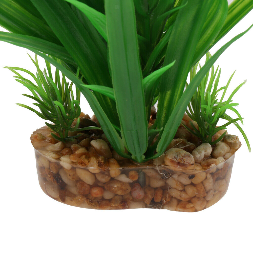 2xPlastic Terrarium Leaves Plant Decorative Ornament For Reptiles Amphibians
