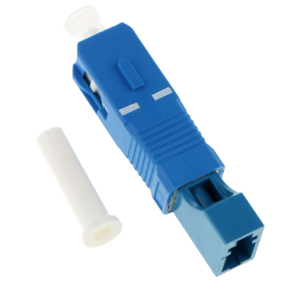 5 Pieces Single Mode SC to LC SC Male-LC Female Adapter Connector Blue