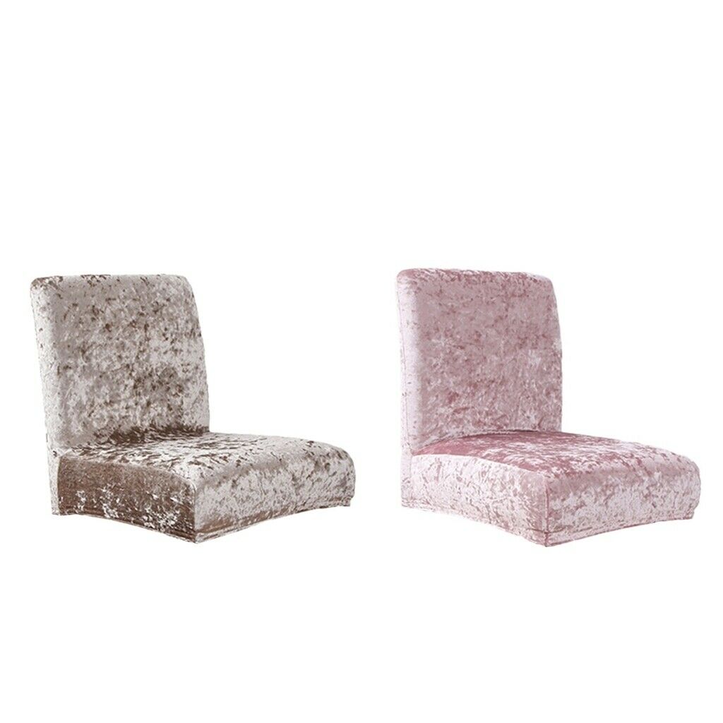 2pcs Soft Stretch Short Back Chair Seat Cover for Wedding Banquet Decor