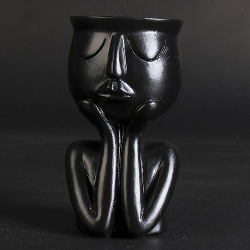 Sculpture Flower Pot Indoor Succulent Planter Container Desktop Ornaments