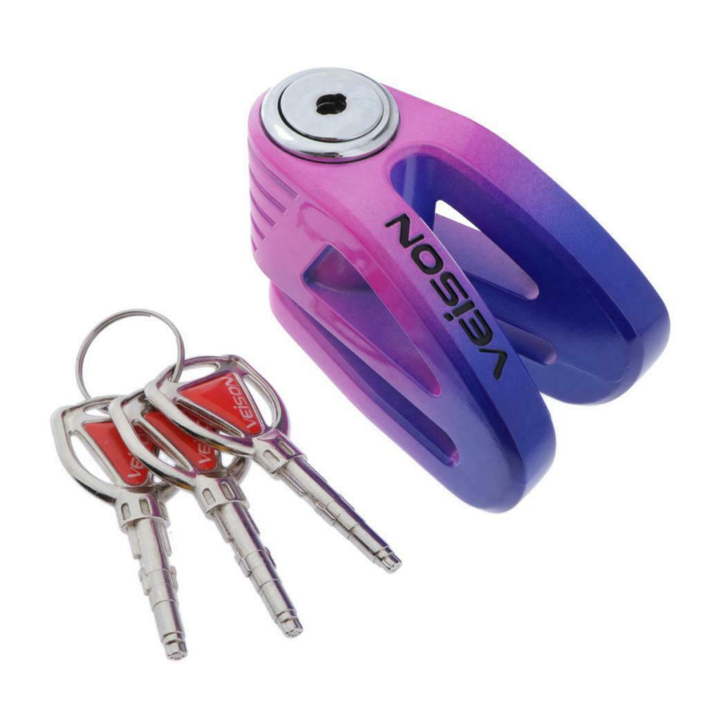 Polished Anti-theft DX11 Disc Brake Lock Locking Alarm For Motorcycles Bike