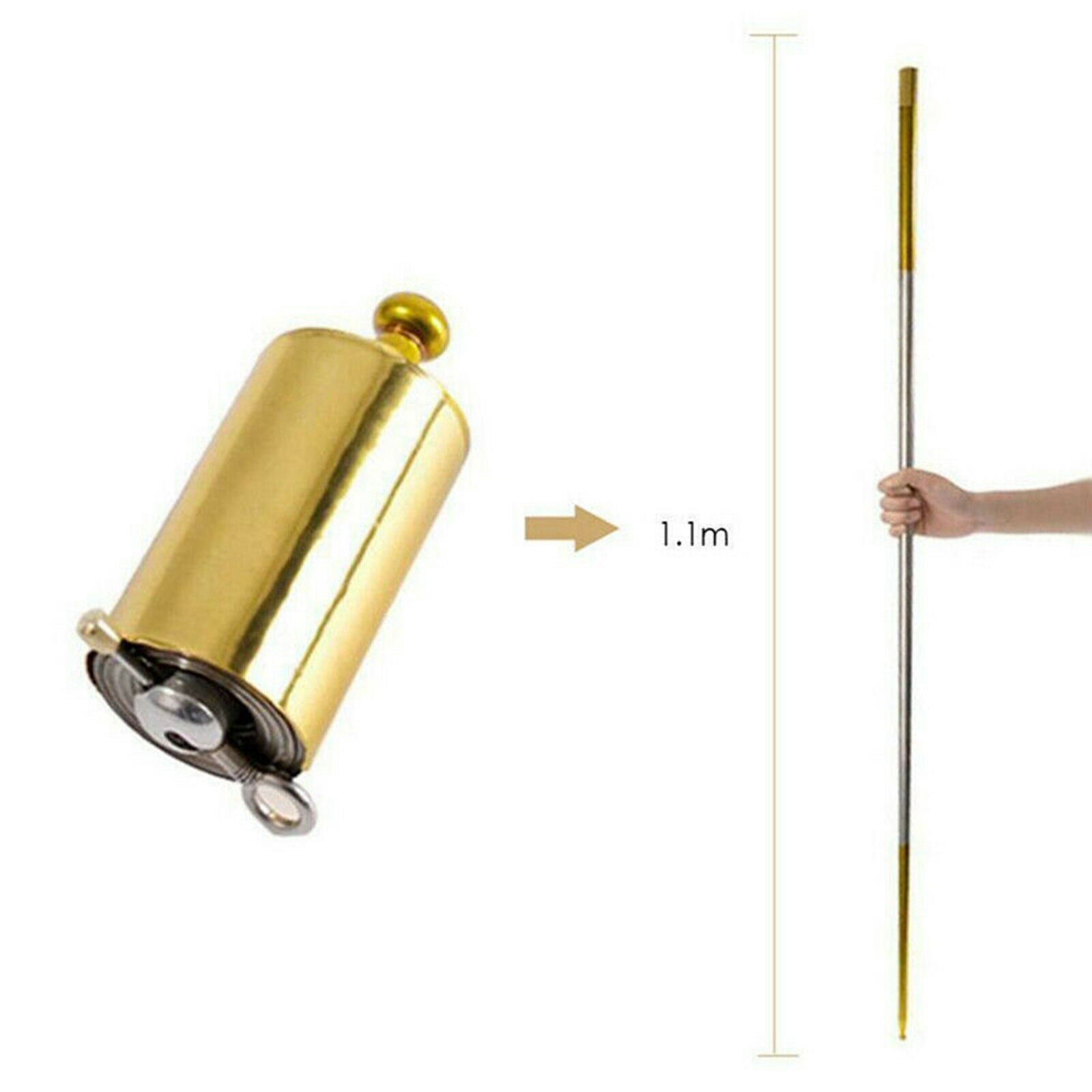 2Pcs 1.1m Magic Pocket Staff for Stage Pocket Staff Magic Tricks Stage