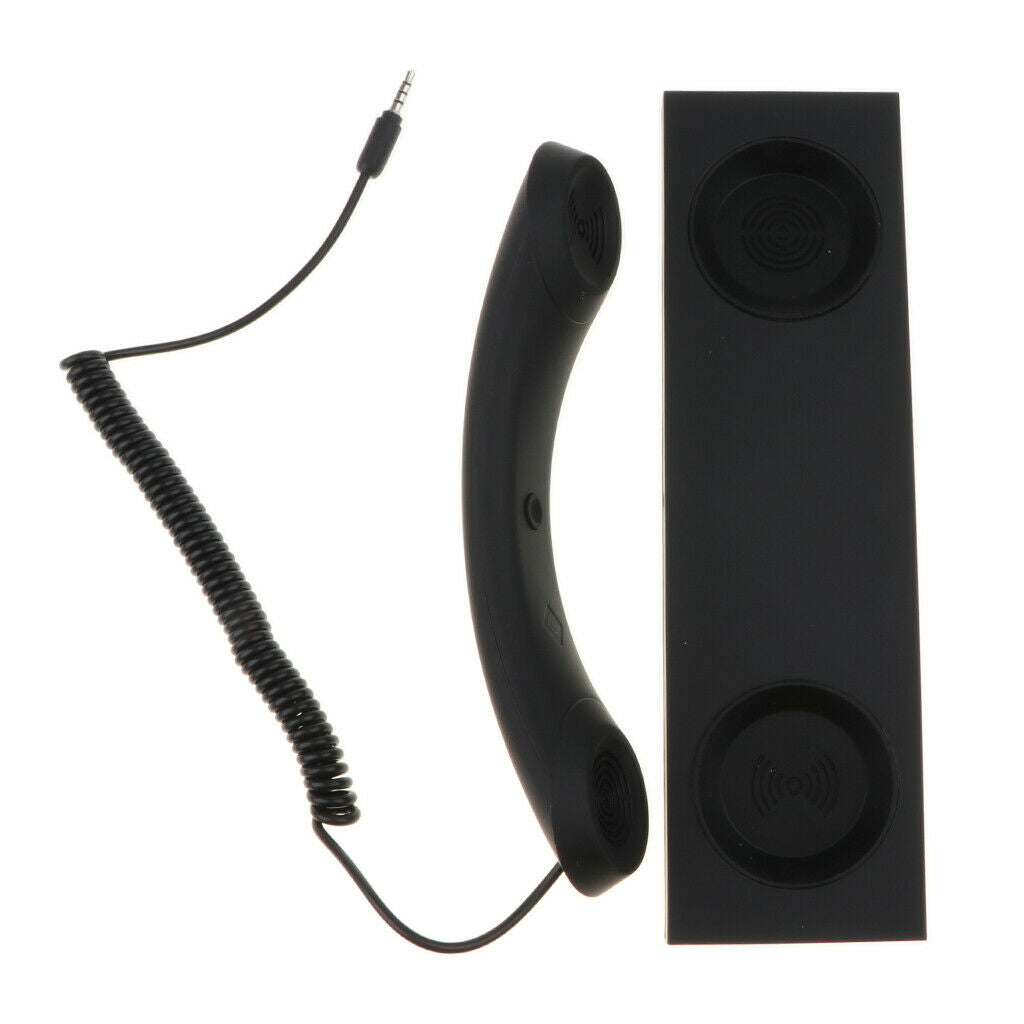 3.5mm Wired Retro Radiation Proof Phone Handset Socket Cell Phone Receiver for