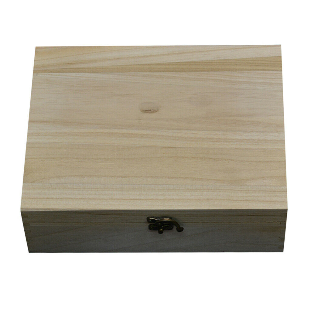 1 piece wooden box with lid treasure box jewelry box