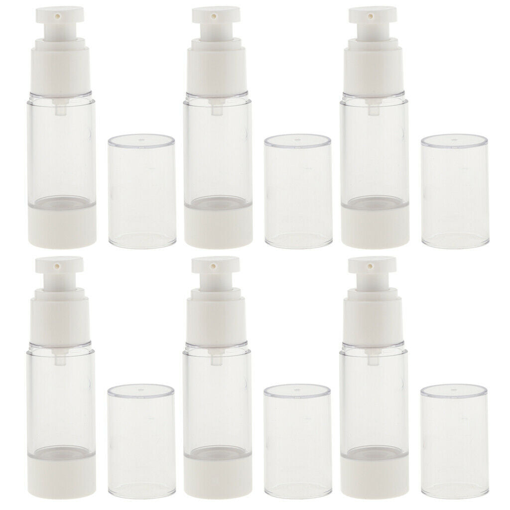 6 Pieces Empty Moisturizing Vacuum Spray Bottle Perfume Pump Atomizer 30ML