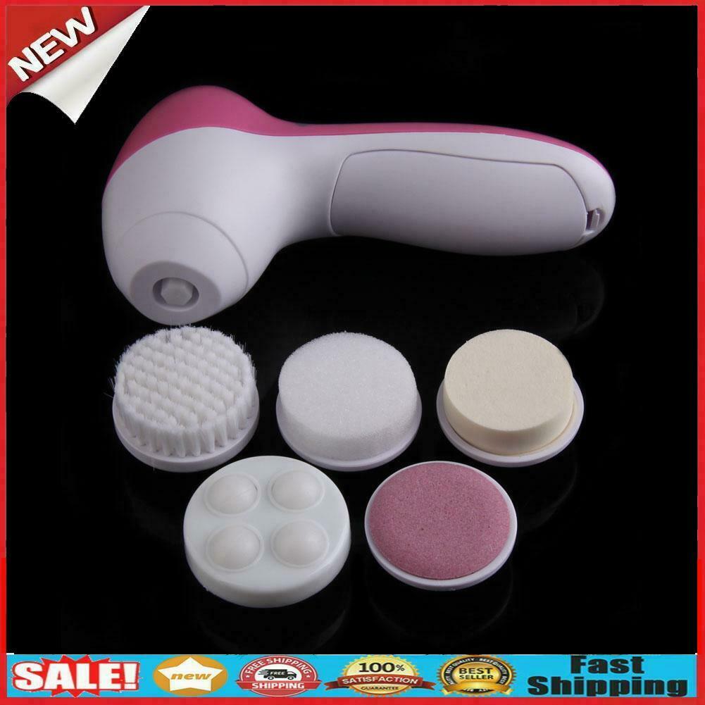 5 IN 1 SKIN CARE MASSAGER - BEAUTY FACE WASH SCRUBBER ELECTRIC CLEANSER BRUSH  @