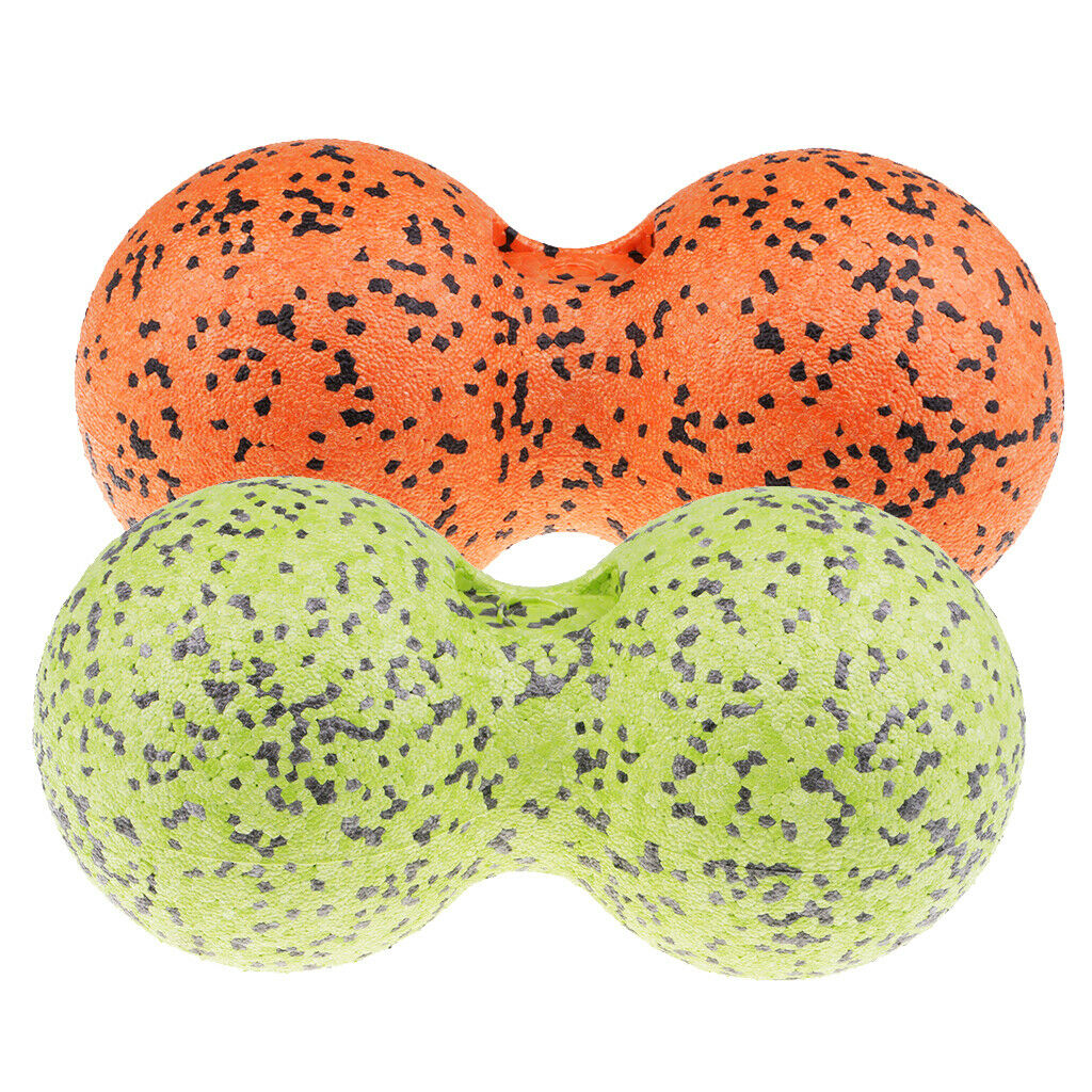 Double Massage Ball Peanut   Point For Yoga Gym Training Sports Green