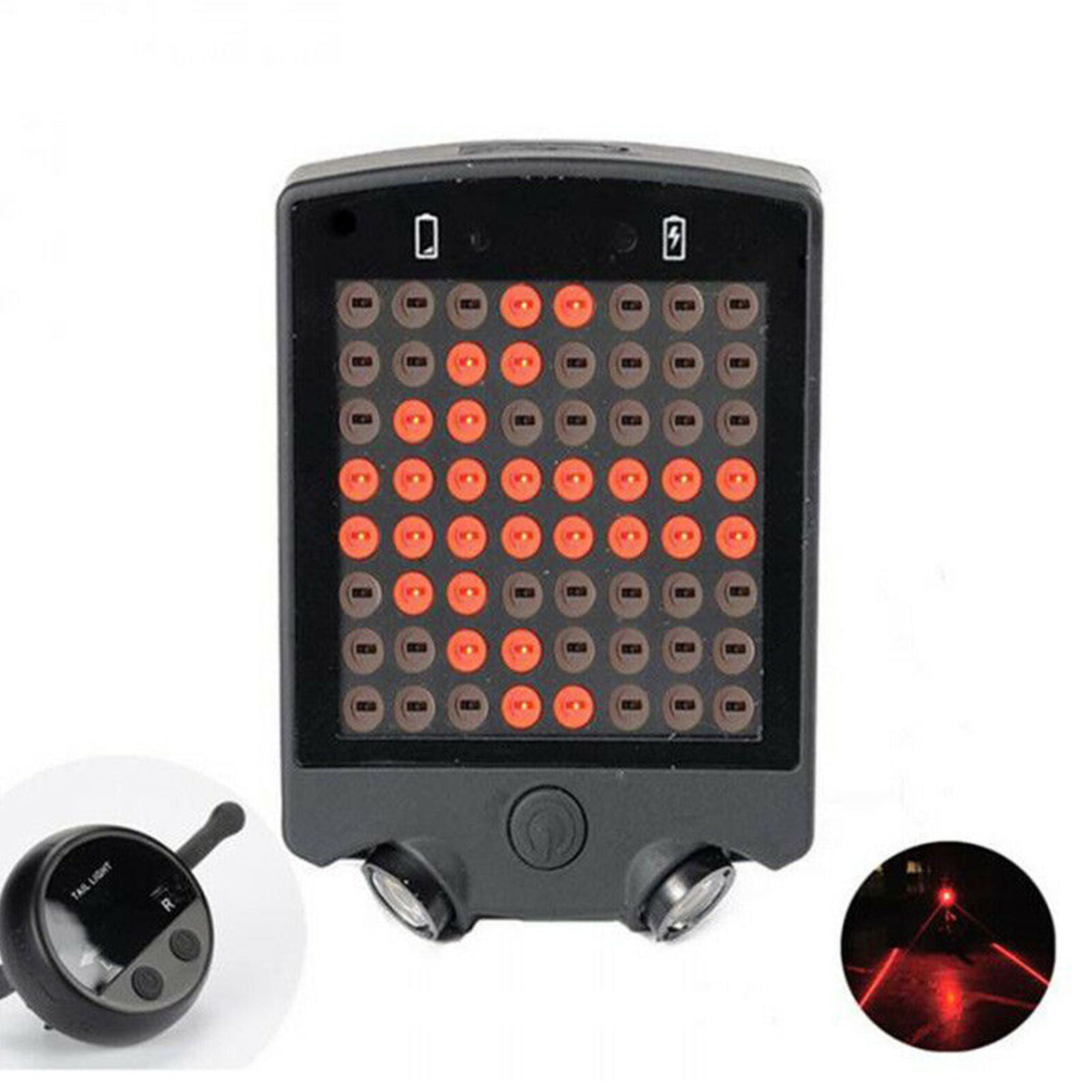 USB Rechargeable LED Tail Light Turn Signal Rear Brake Lamp bike Bicycle Light