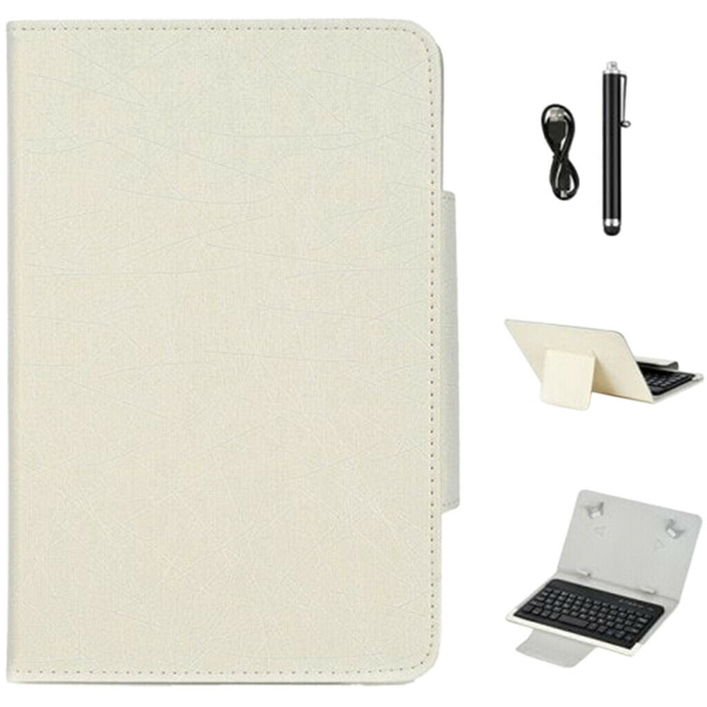 3 in 1 Universal Bluetooth Keyboard for 9-10 inch Tablet PC White