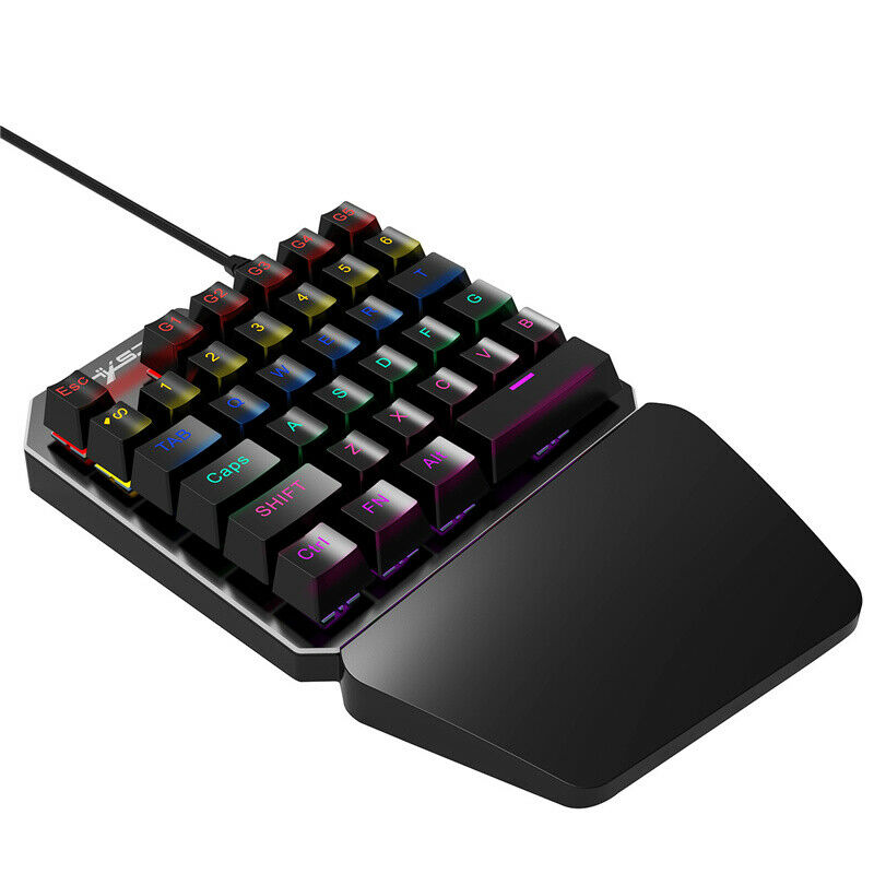 K585 One-handed RGB Luminous Green Axis Mechanical Game Keyboard