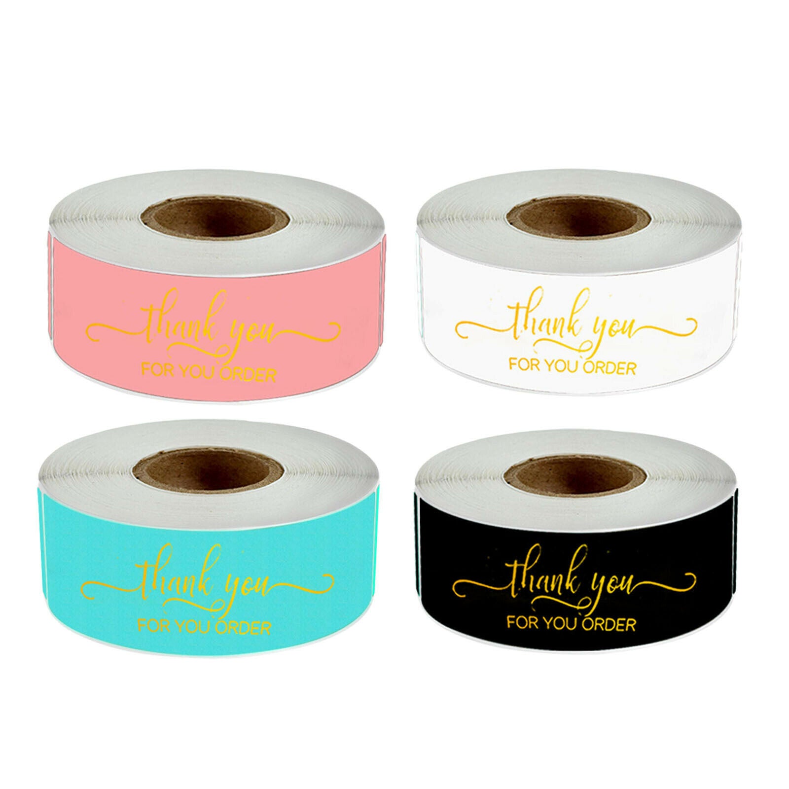 4 Rolls Thank You for Your Order Stickers Small Business Decor Stickers Labels