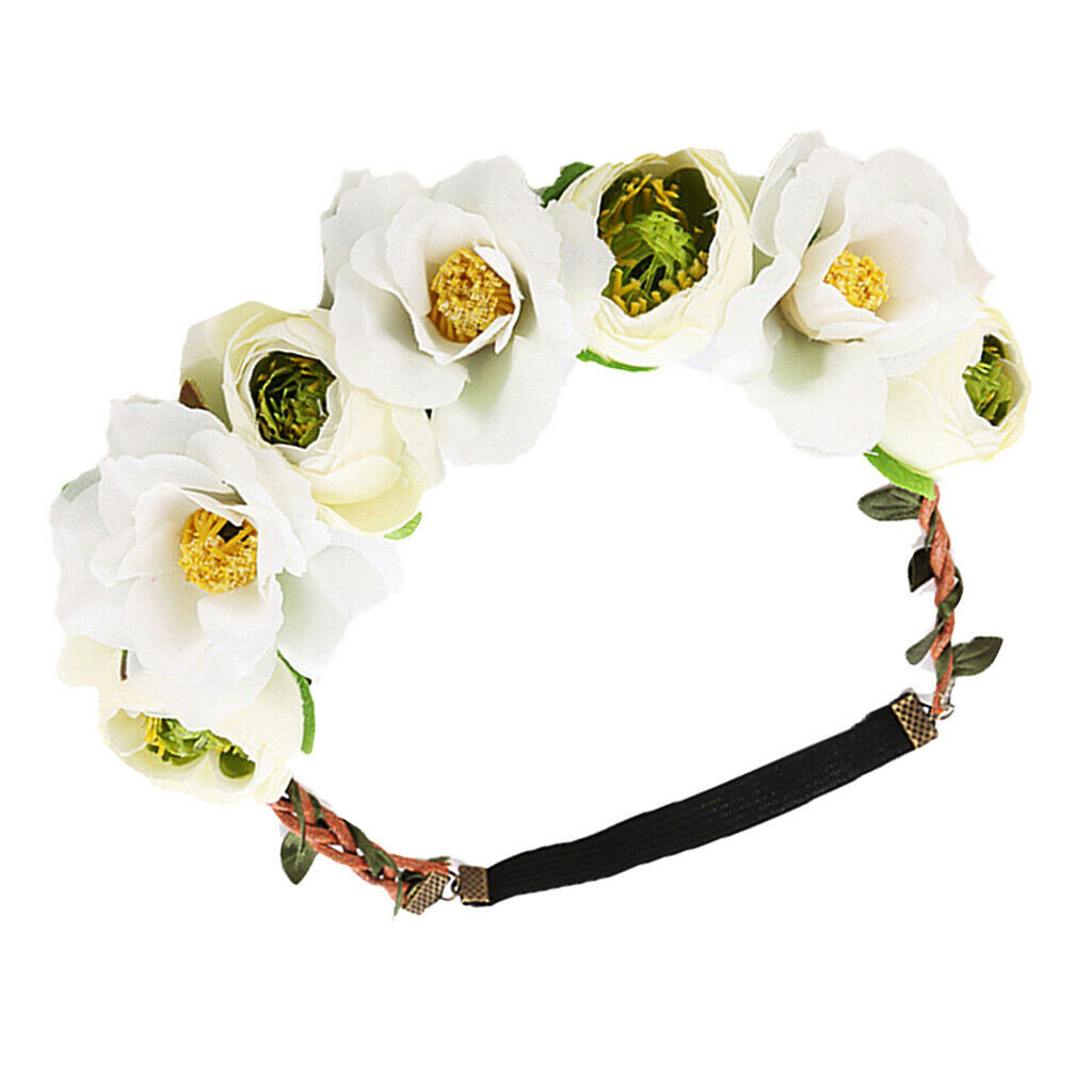Wedding Party Festival Garland Hairband Flower Headband Bridesmaid Accessory