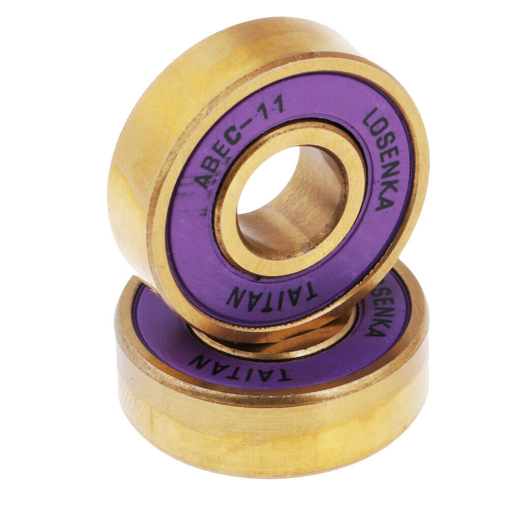 8Pcs Titanium ABEC 11 Longboard Skates Bearings with Spaces Storage Box