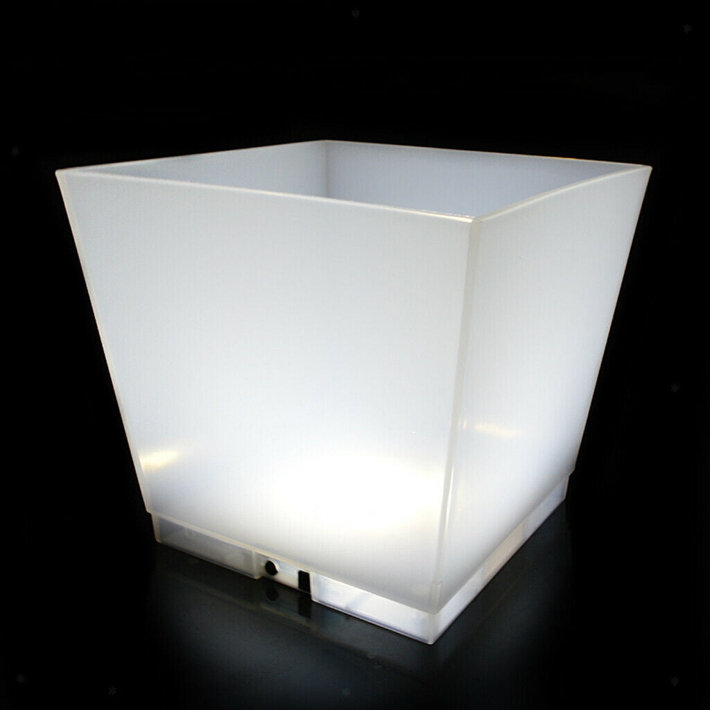 LED Luminous Ice Bucket Beer Wine Whisky Cooler Barrel 10L for Club Bar Party