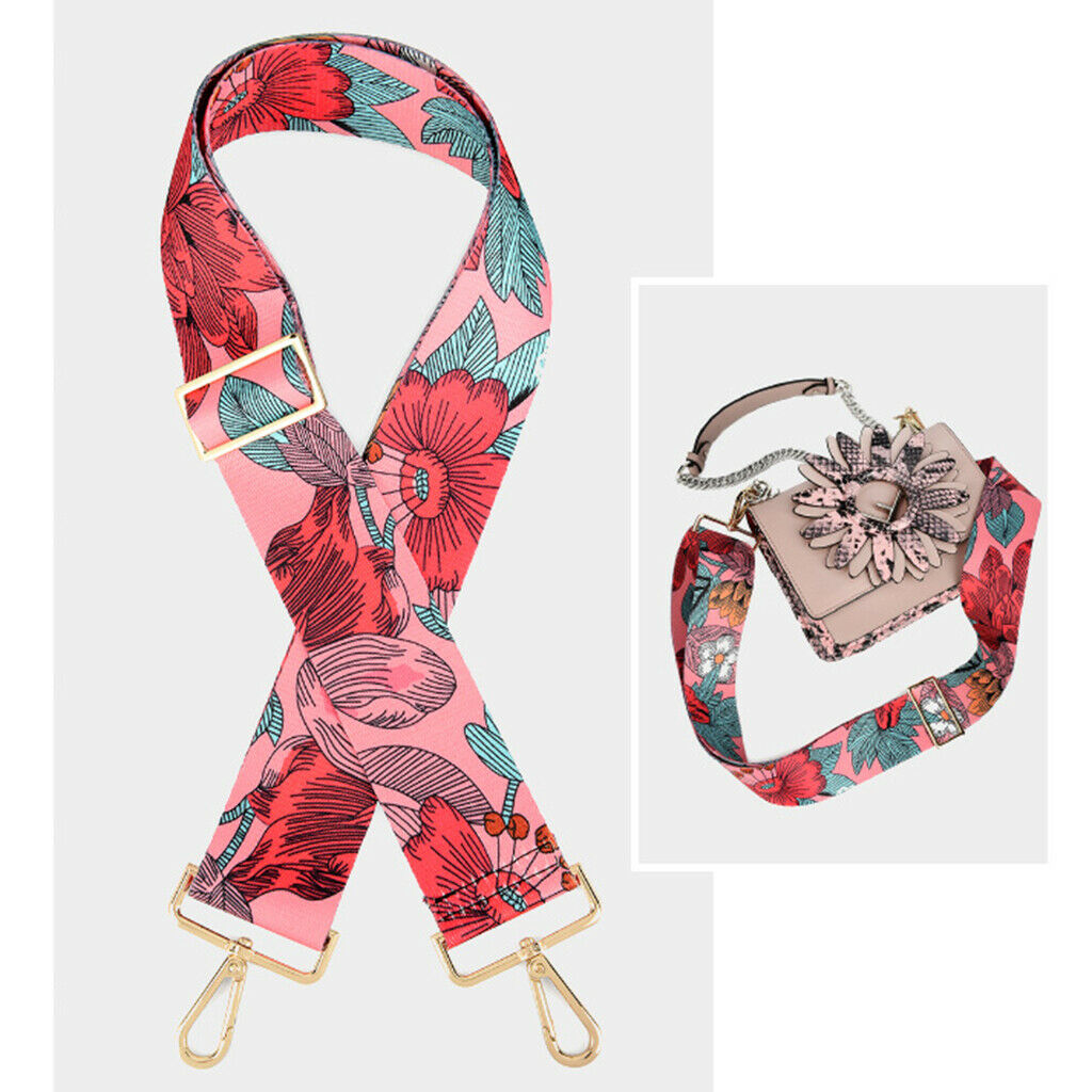 2pack Colorful Wide Bag Strap Shoulder Bag Adjustable Belt DIY 55inches