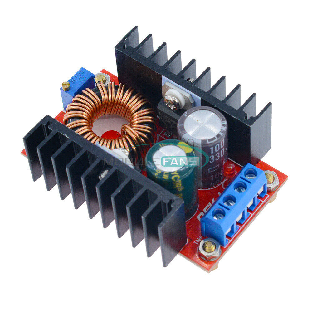 2PCS DC Converter 100W Boost Power Supply Module 10-32V Step up to60-97V Voltage