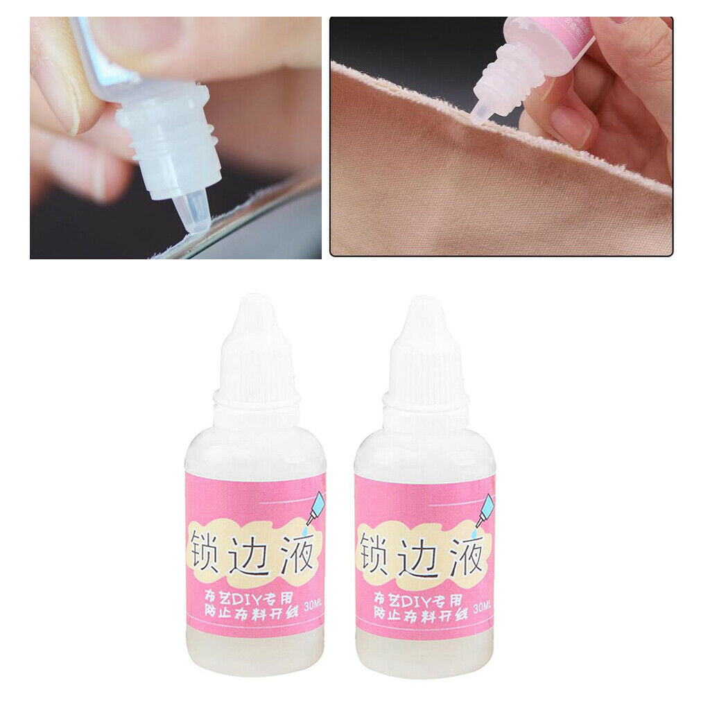 2pcs Fray Check Liquid Seam Sealant for Quilling DIY Scrapbooking Paper 30ml
