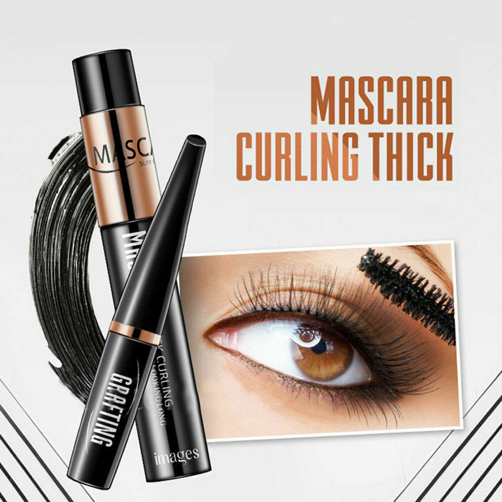 2Pcs/set DDK 4D Silk Fiber Lash Eyelashes Long Extension Waterproof Mascara