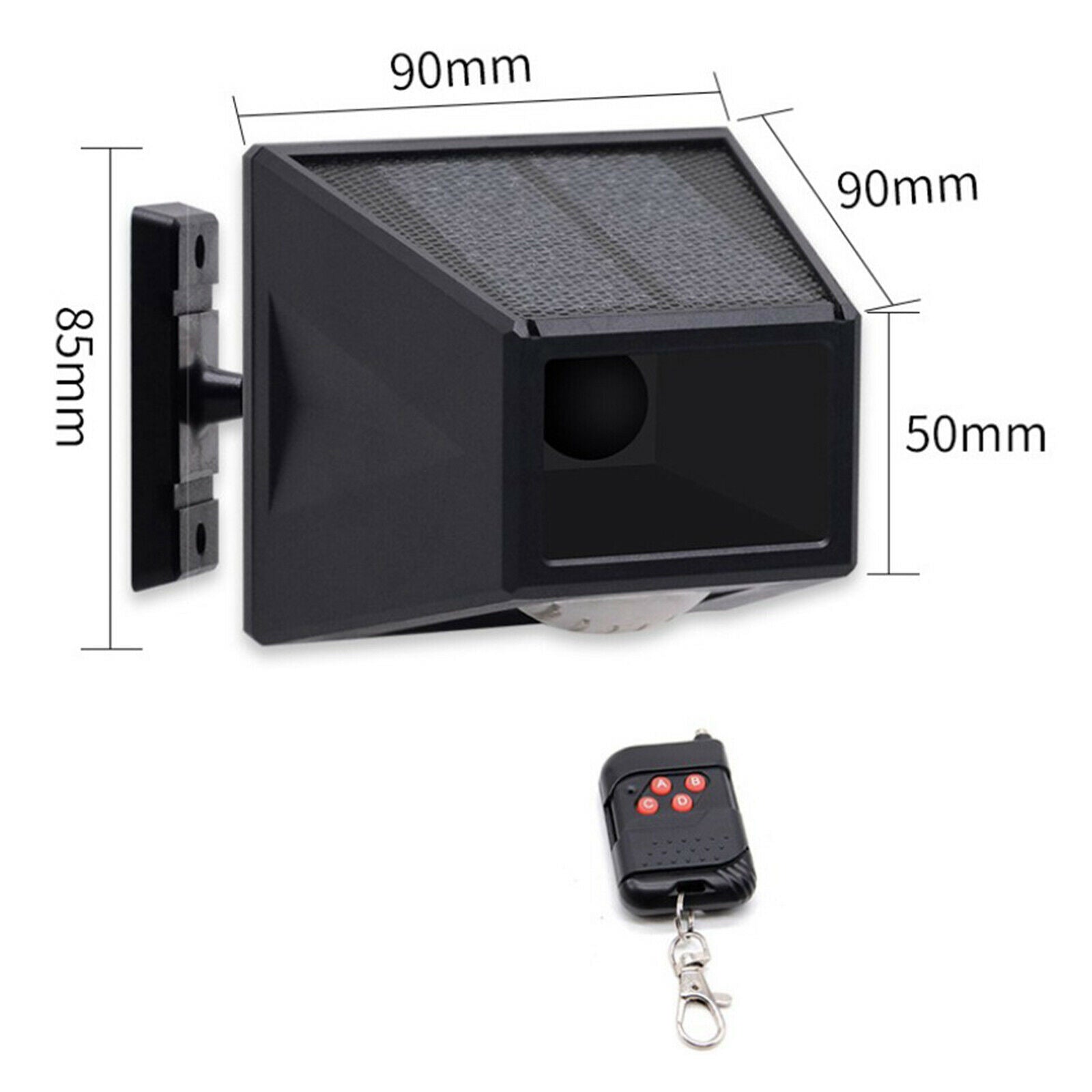 Waterproof Solar LED Driveway Alarm Wireless Remote Motion Detector Security
