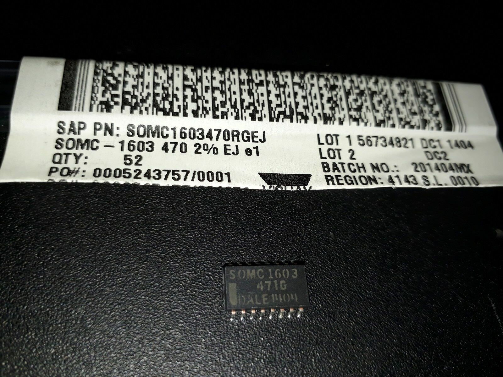 1PC Resistor Networks & Arrays 16pin 470ohms 470R 2% Isolated- SOMC1603470RGEJ