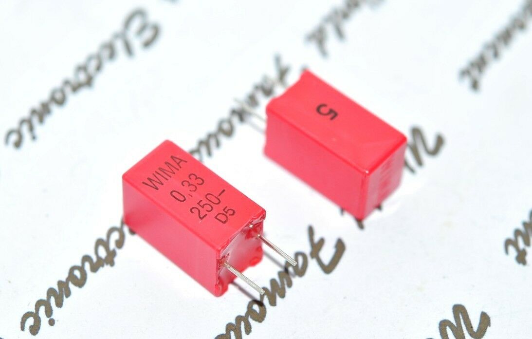 10pcs - WIMA MKP2 0.33uF 330nF 250V 5% pitch:5mm Capacitor MKP2F033301M00JSSD