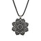Yoga Lotus Mandala Necklace Tibetan Buddhist Protection Pendant