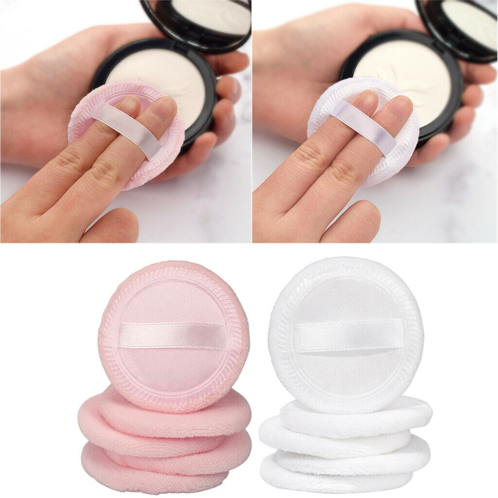 Set of 10 Round Loose Finished Powder   Travel Air Cushion Puff 2.3''