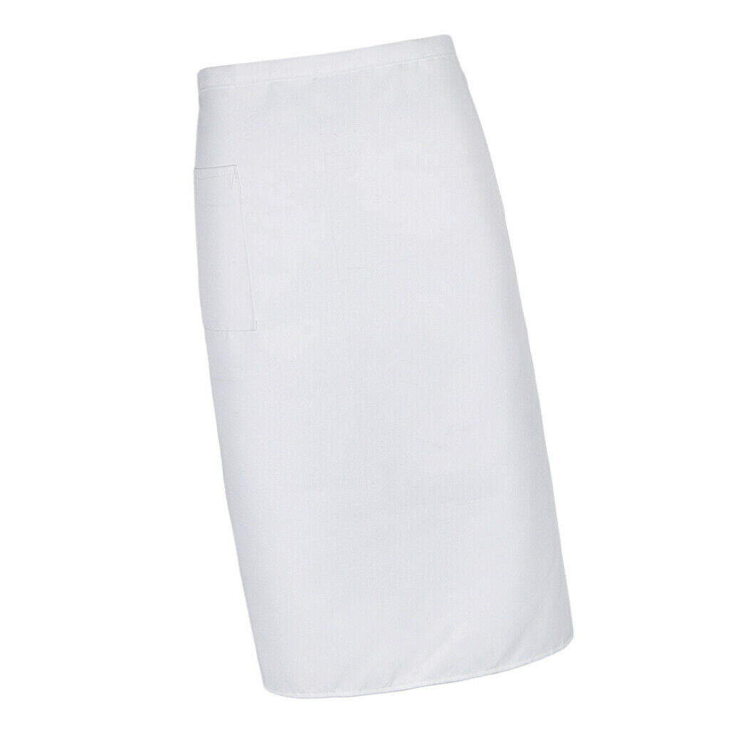 Long Apron Adjustable Hotel Bar Servers Waiters Uniform Apron with Pocket
