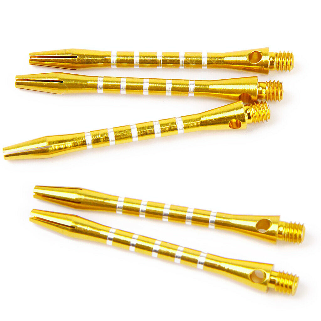 2x 5pcs Golden Aluminum Dart Shafts Replacement Part 2 inch 50mm