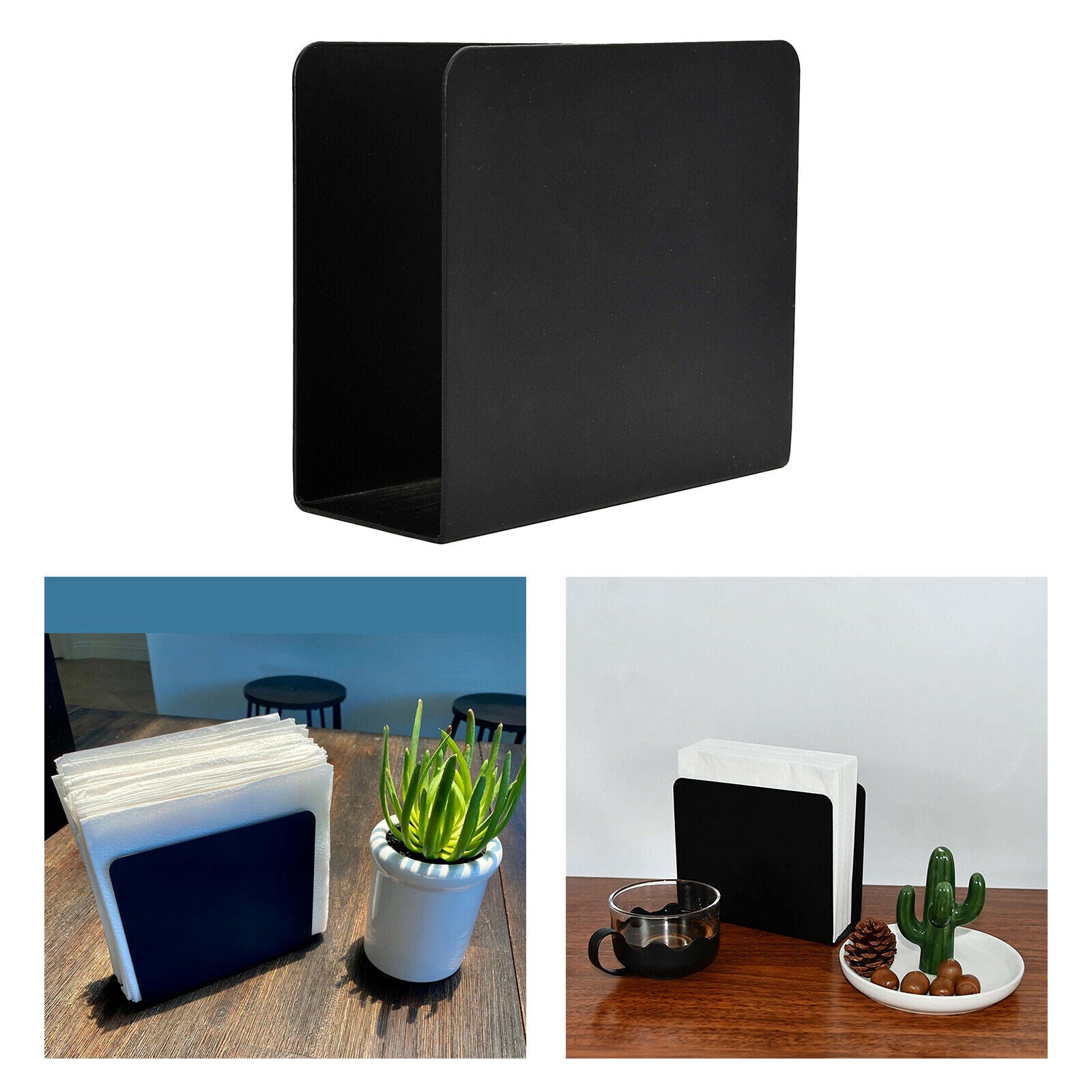 Napkin Holder Dispenser Napkin Rack Save Space for Kitchen Bedroom Cafe