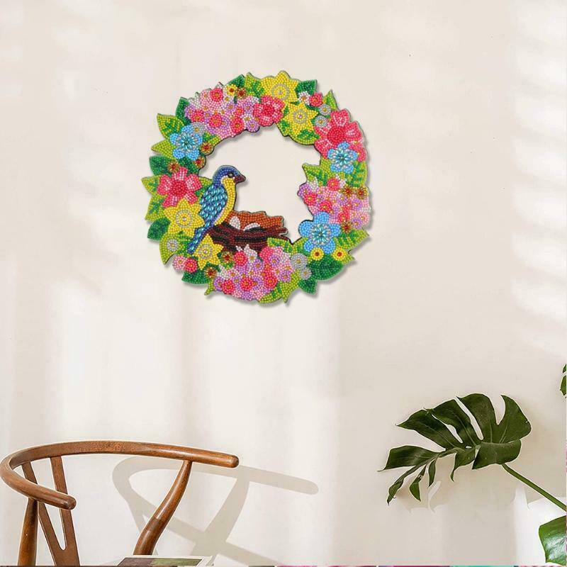 Bird Flower Wreath 5D Special Diamond Painting Embroidery Cross Stitch DIY Craft