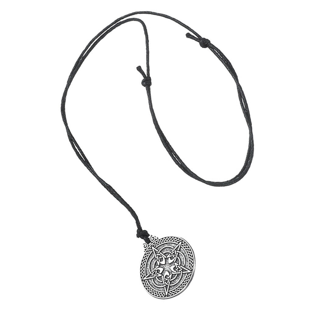Round Simple Style Hexagram Pendant Alloy Necklace for Boys Girls