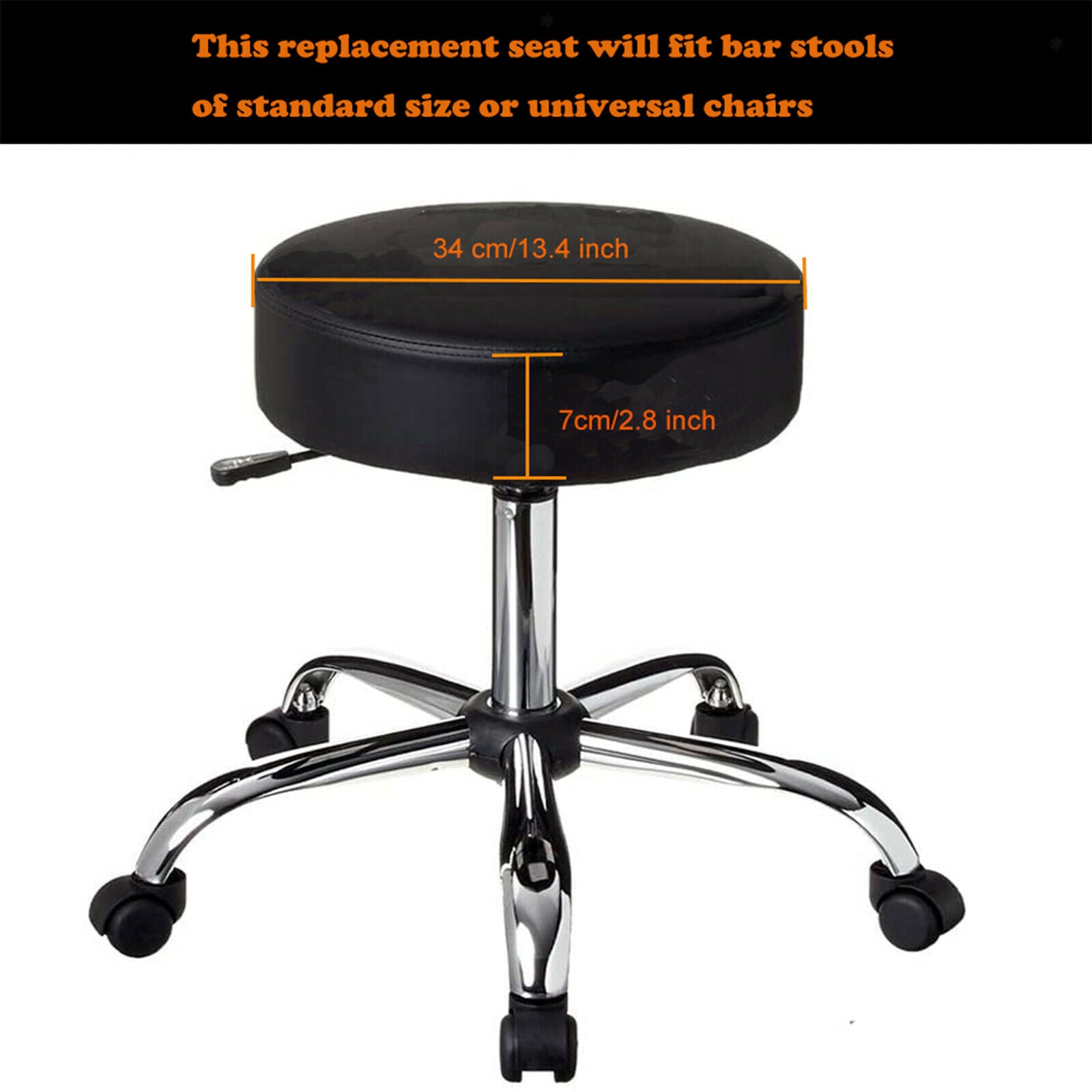 Universal bar stool replacement seat 13.4 "Heavy Duty For SPA, Beauty Salon