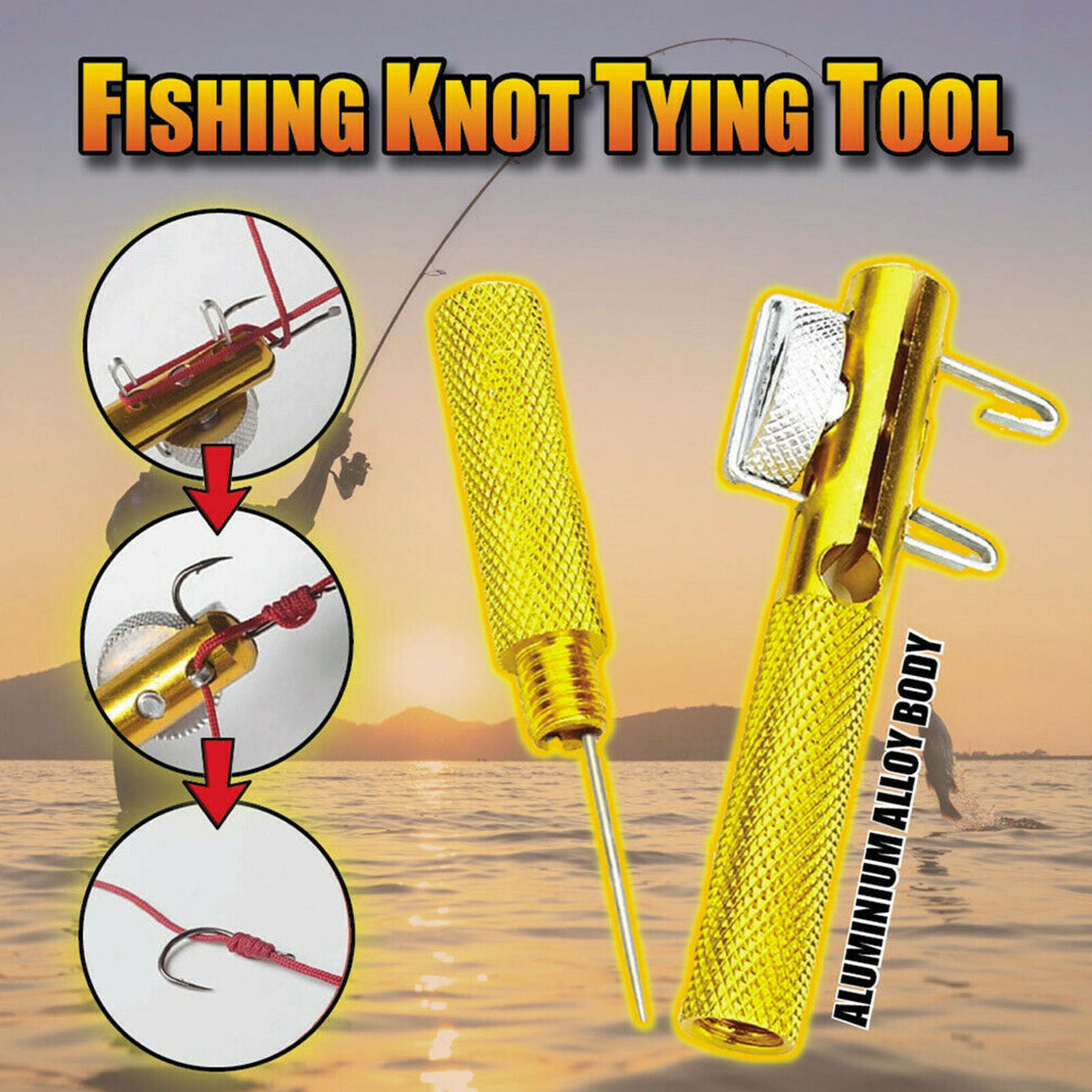 Practical Knot Line Tying Knotting Tool Manual Fast Portable Fishing Supplies