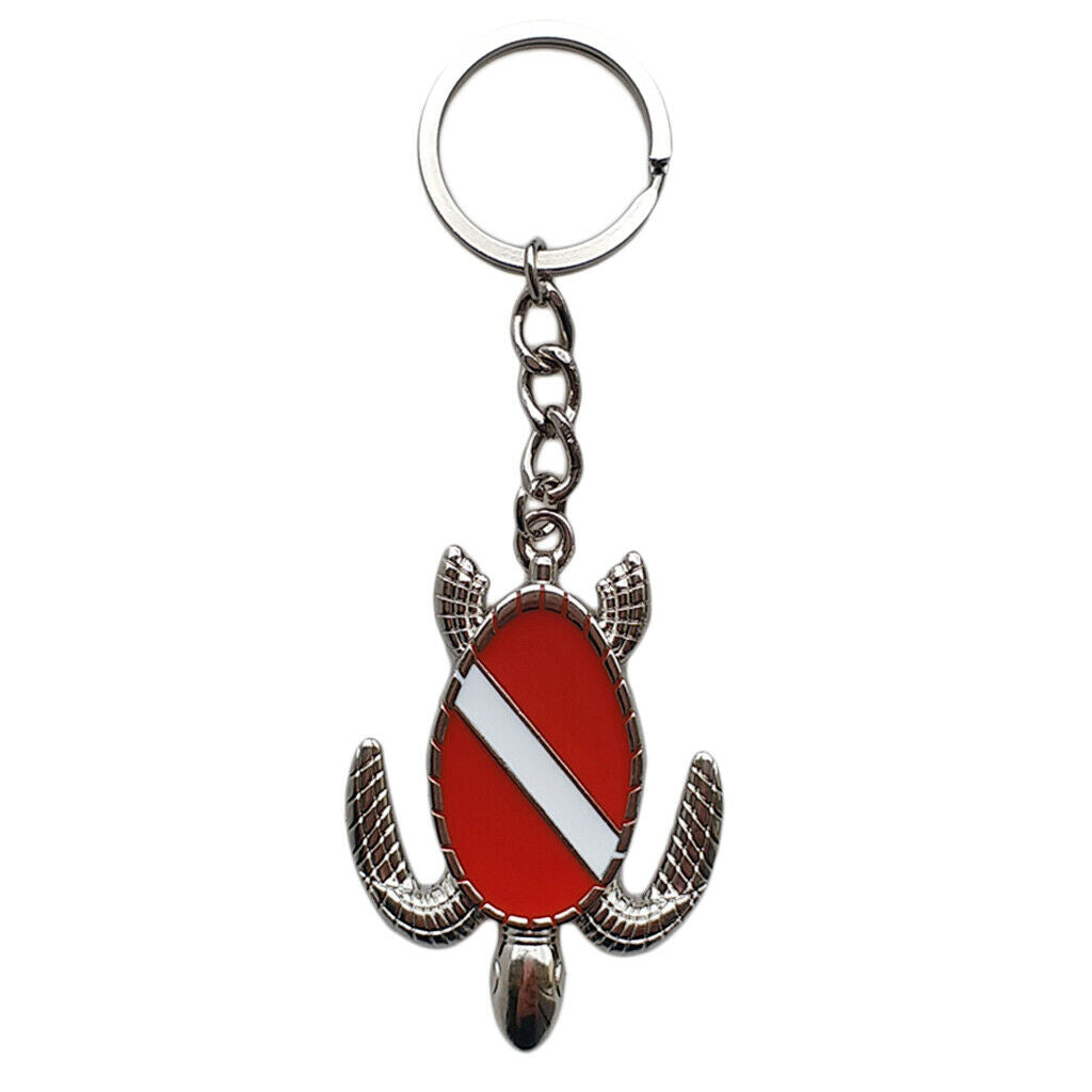 Zinc Alloy Sea Turtle Keychain Key Chain Holder with Keyring Charm Bag Tag