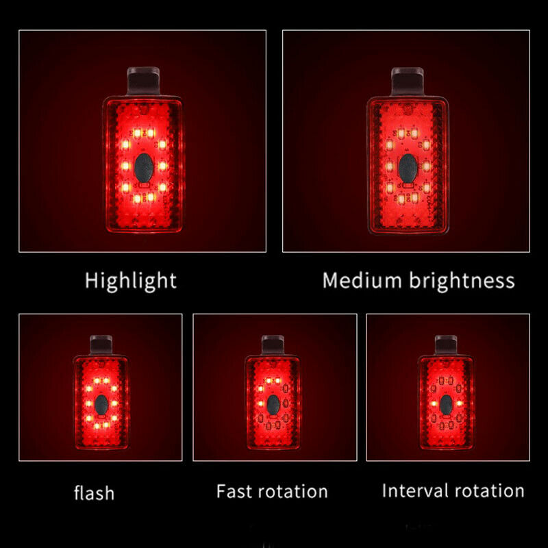 New Bicycle Light USB Safety Tail Light Bicycle Helmet Tail Lig.l8